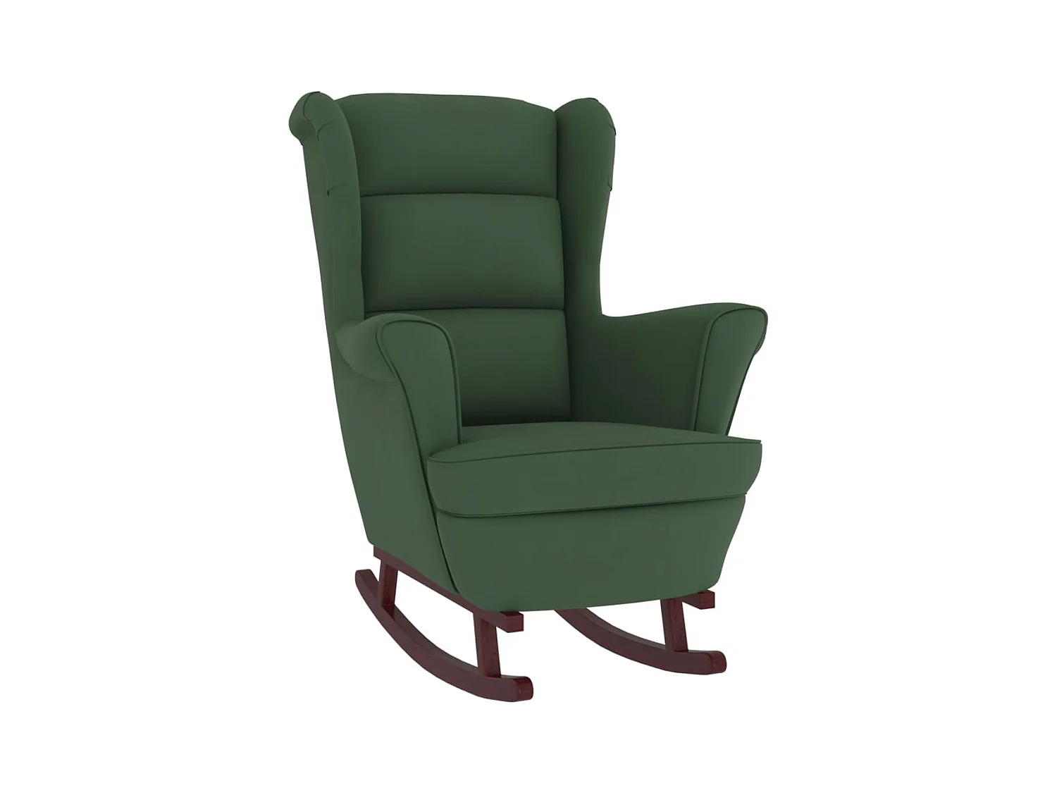 Fauteuil à bascule et bois marron 74 x 90 x 102 cm DEC029146