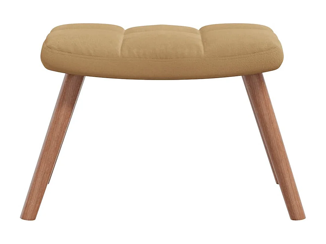 Fauteuil à bascule rembourré marron 61 x 78 x 98 cm DEC028820