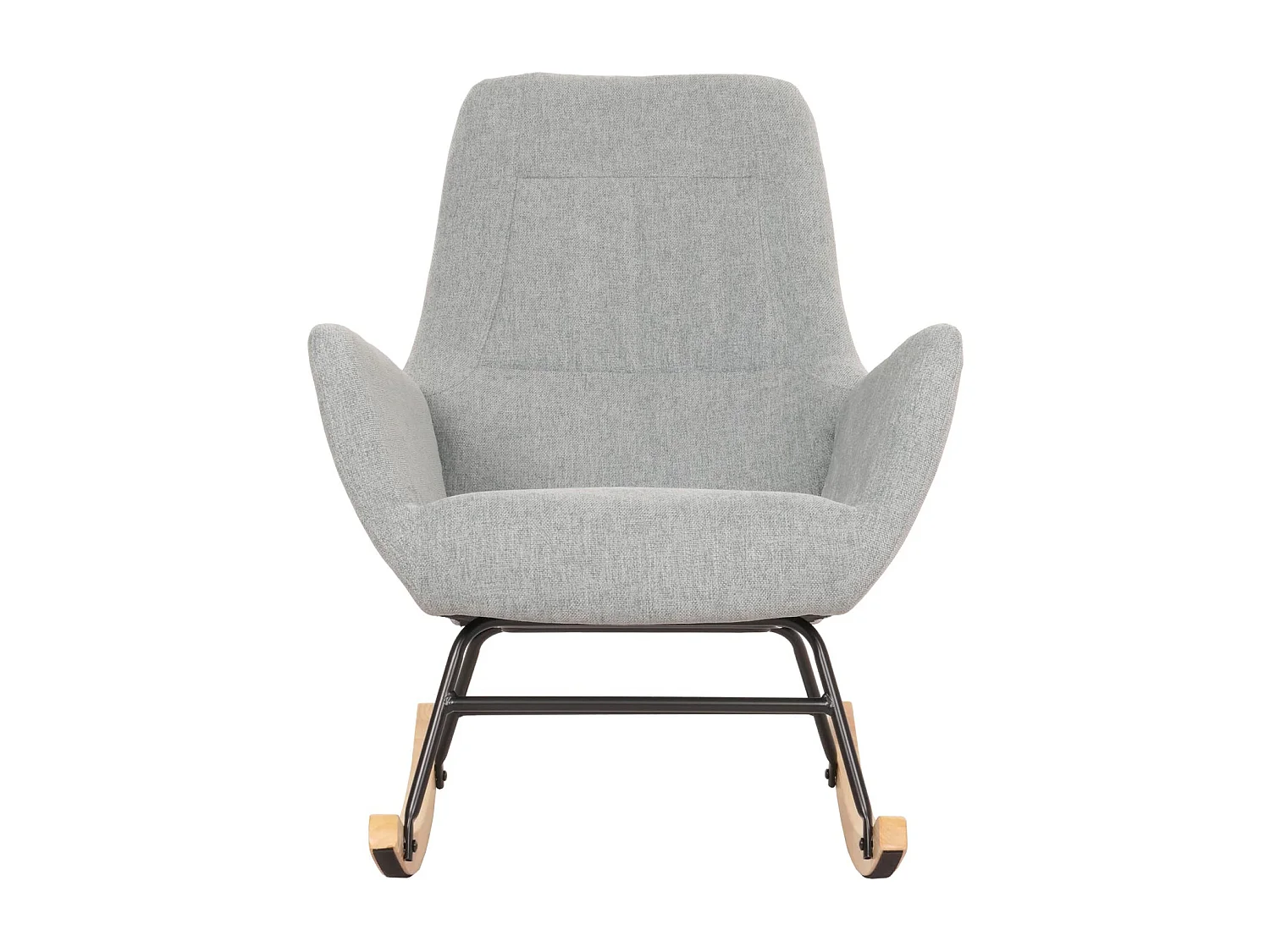 Fauteuil à bascule chaise métal marron 70 x 33 x 73 cm 04_0006907