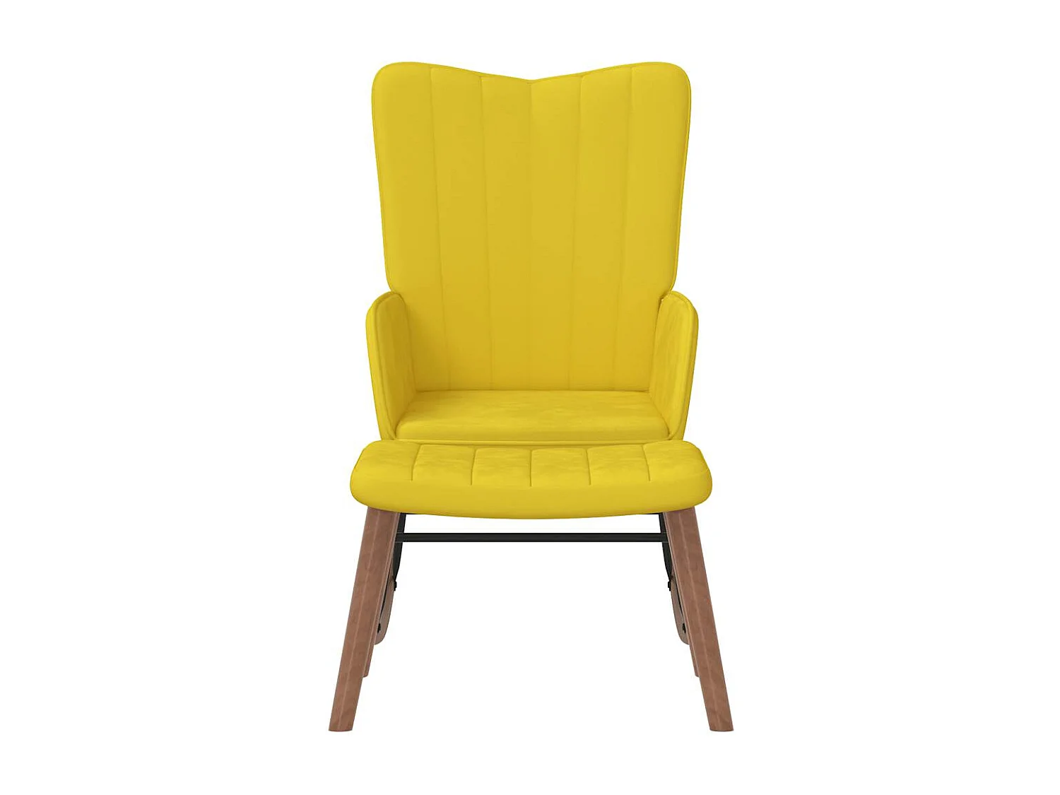 Fauteuil à bascule relax jaune 61 x 78 x 98 cm DEC028814