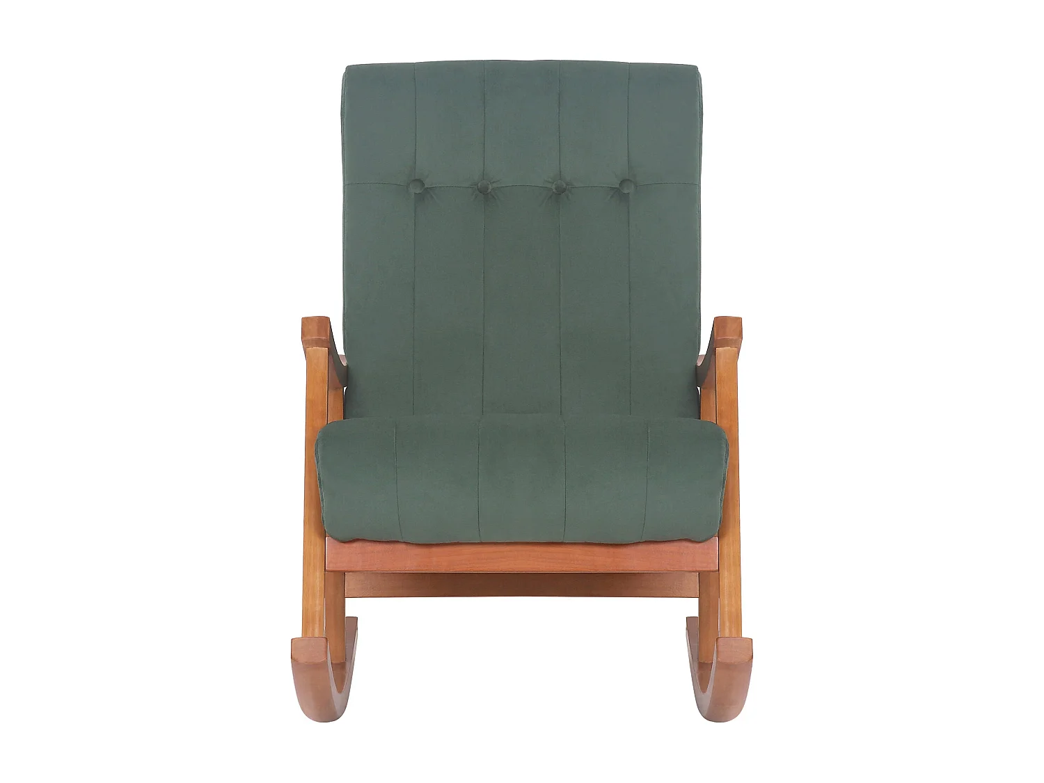 Fauteuil à bascule en bois marron 62 x 92 x 98 cm FAB10085