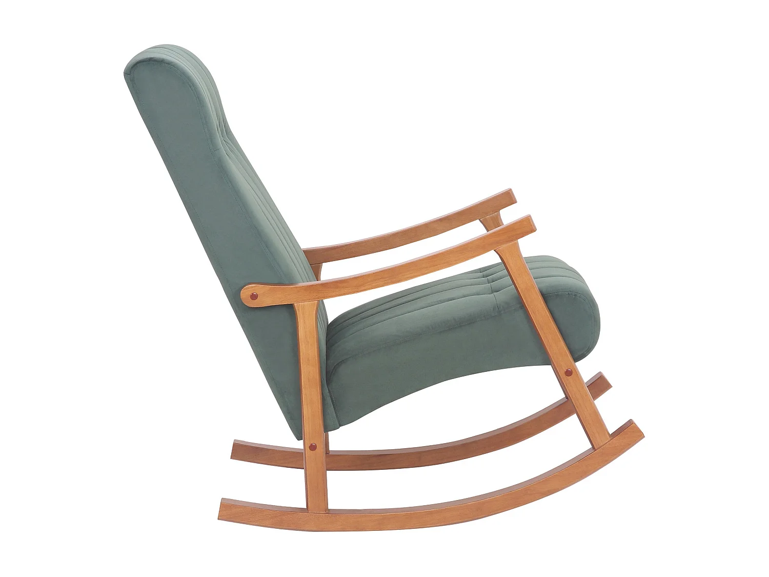 Fauteuil à bascule en bois marron 62 x 92 x 98 cm FAB10085