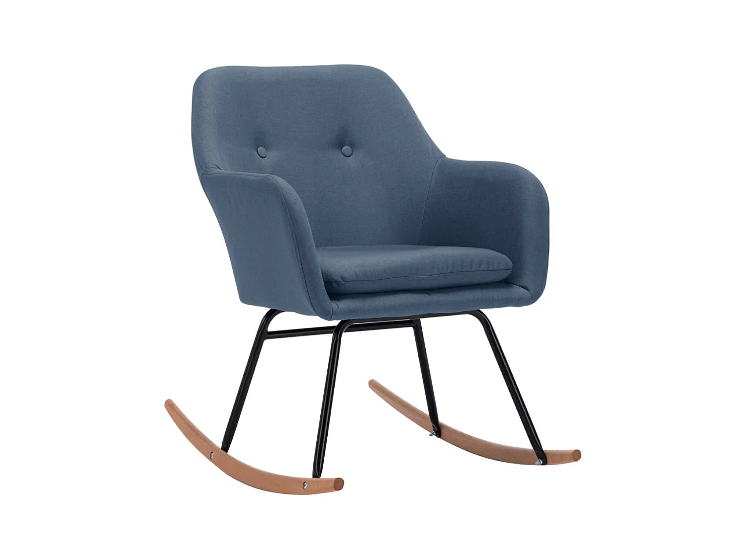 Fauteuil à bascule d'allaitement tissu bleue 60 x 71 x 79 cm DEC028898