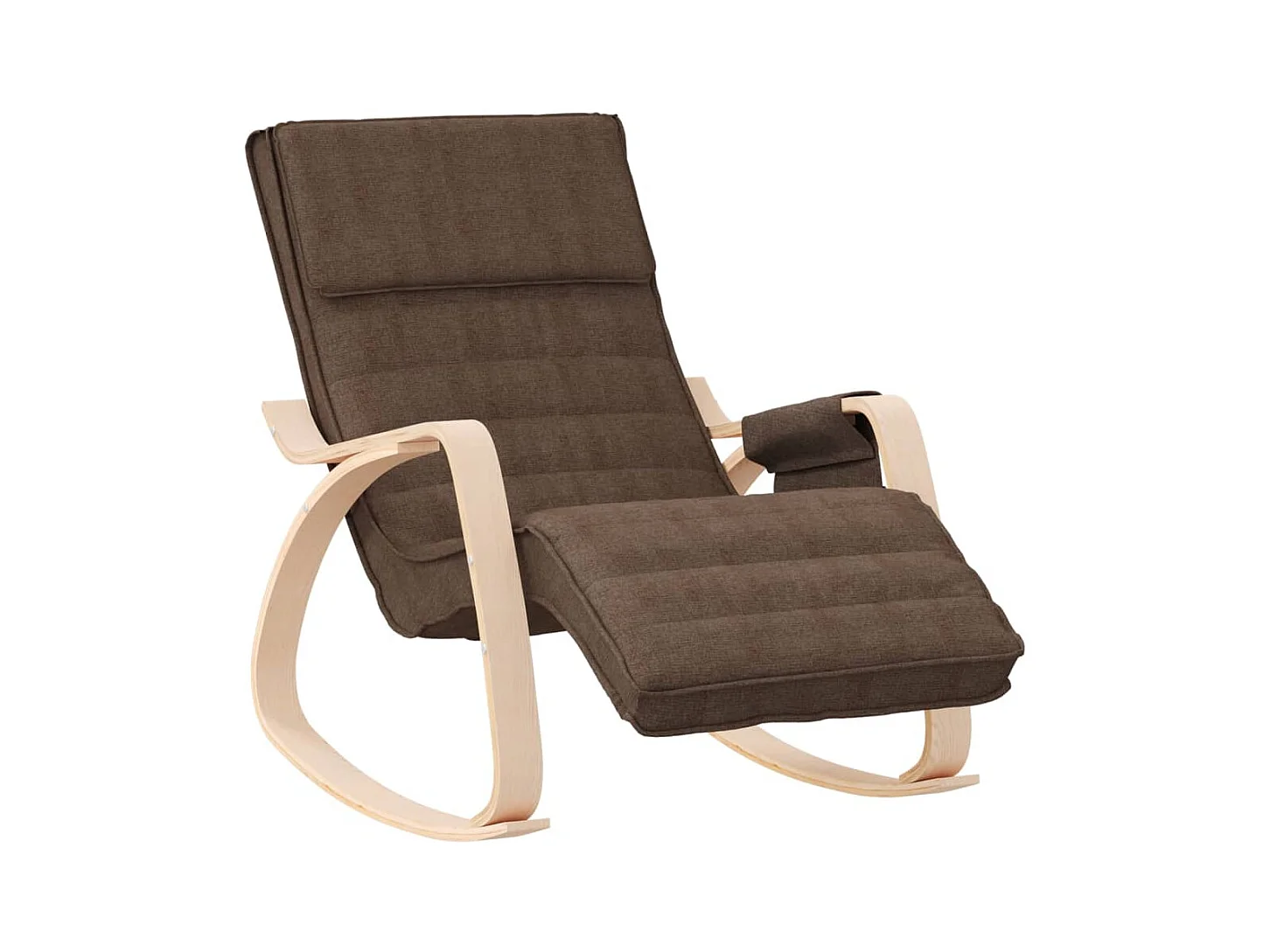 Fauteuil rembourré relax pour tissu marron 67 x 80 x 88 cm DEC029024