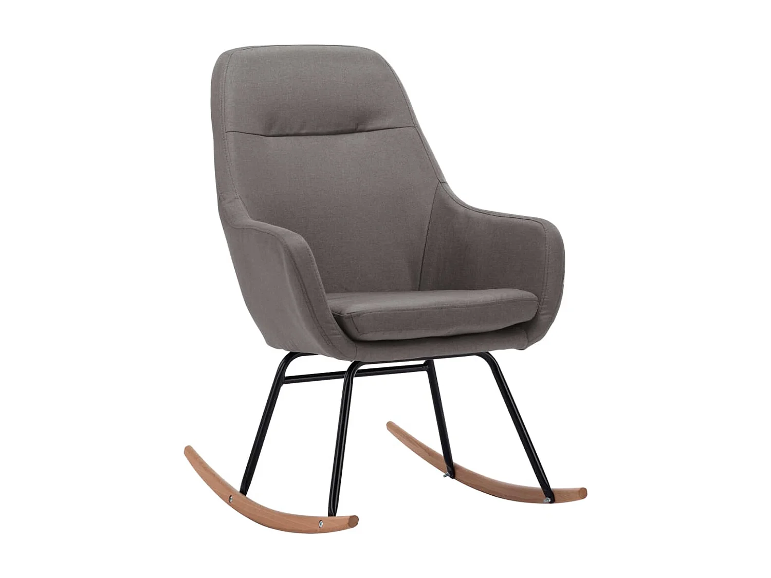 Fauteuil à bascule d'allaitement tissu grise 61 x 80.5 x 89 cm DEC028952