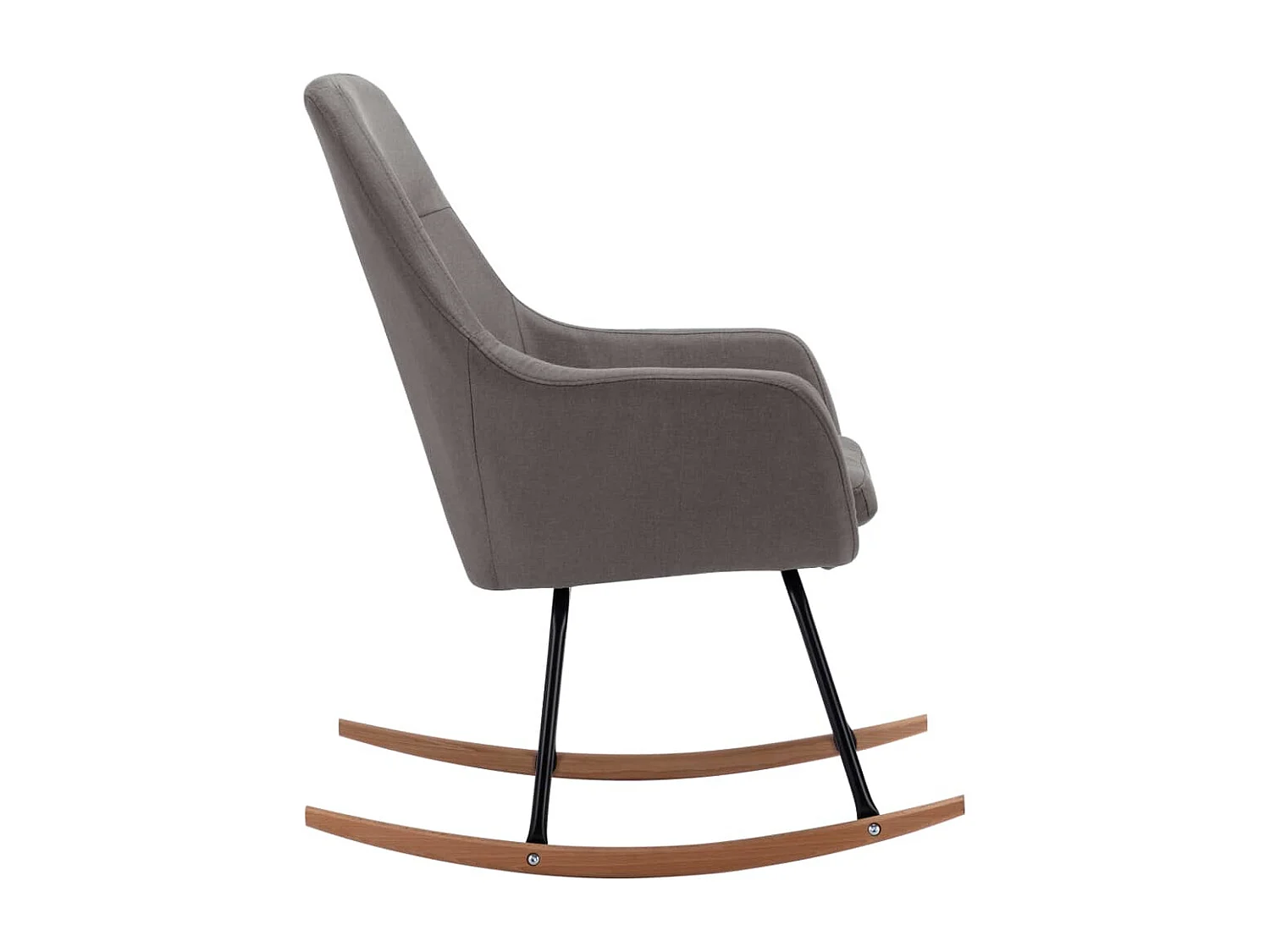 Fauteuil à bascule d'allaitement tissu grise 61 x 80.5 x 89 cm DEC028952