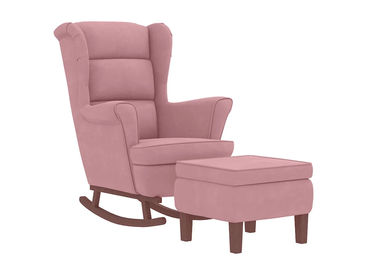 Fauteuil à bascule d'allaitement bois marron 78 x 93 x 97 cm DEC028766