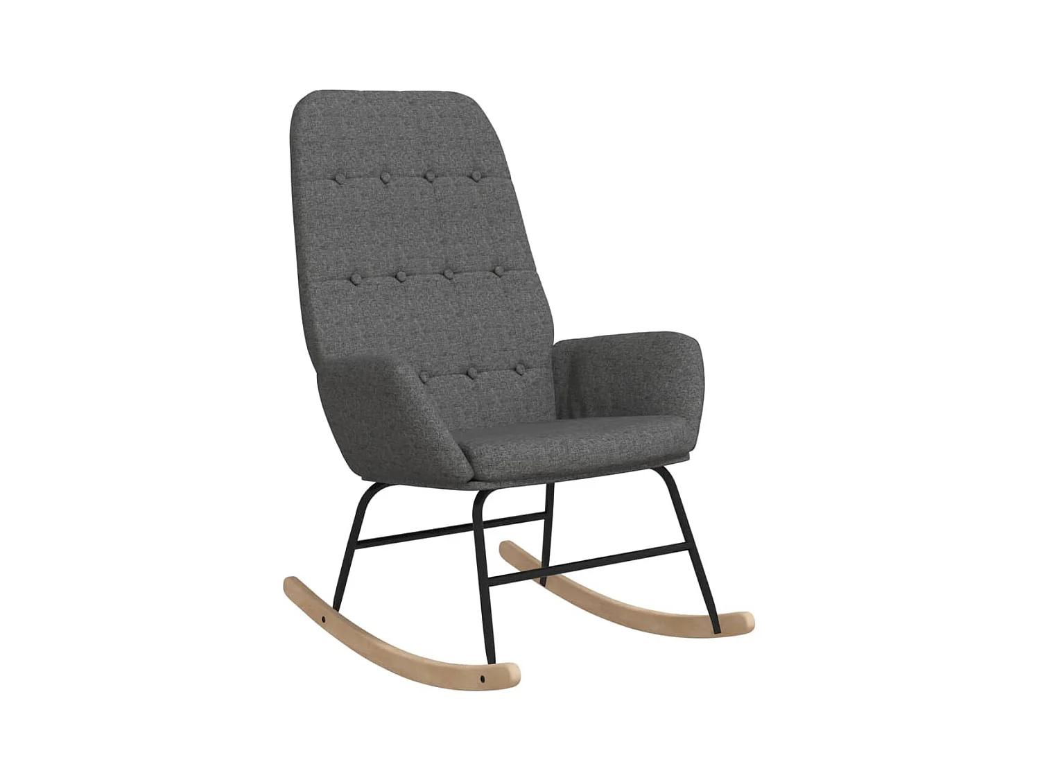 Fauteuil à bascule d'allaitement tissu grise 70 x 79 x 101 cm DEC028958