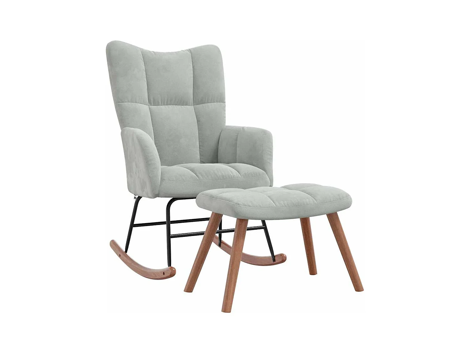 Fauteuil à bascule d'allaitement grise 61 x 78 x 98 cm DEC028788