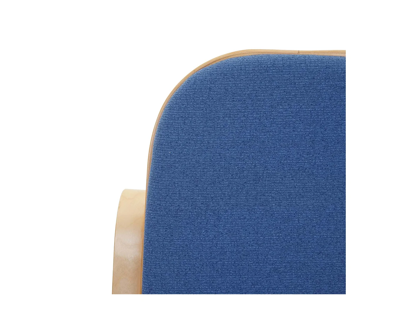 Fauteuil à bascule rocking bois bleue 55 x 96 x 90 cm M10_005506