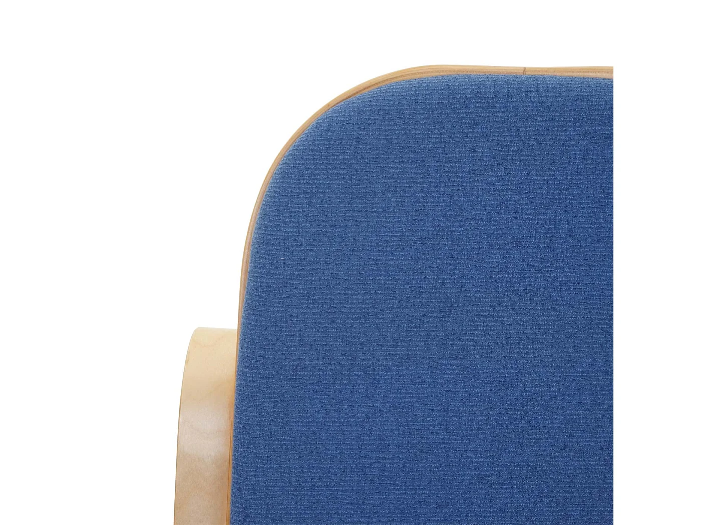 Fauteuil à bascule rocking bois bleue 55 x 96 x 90 cm M10_005506