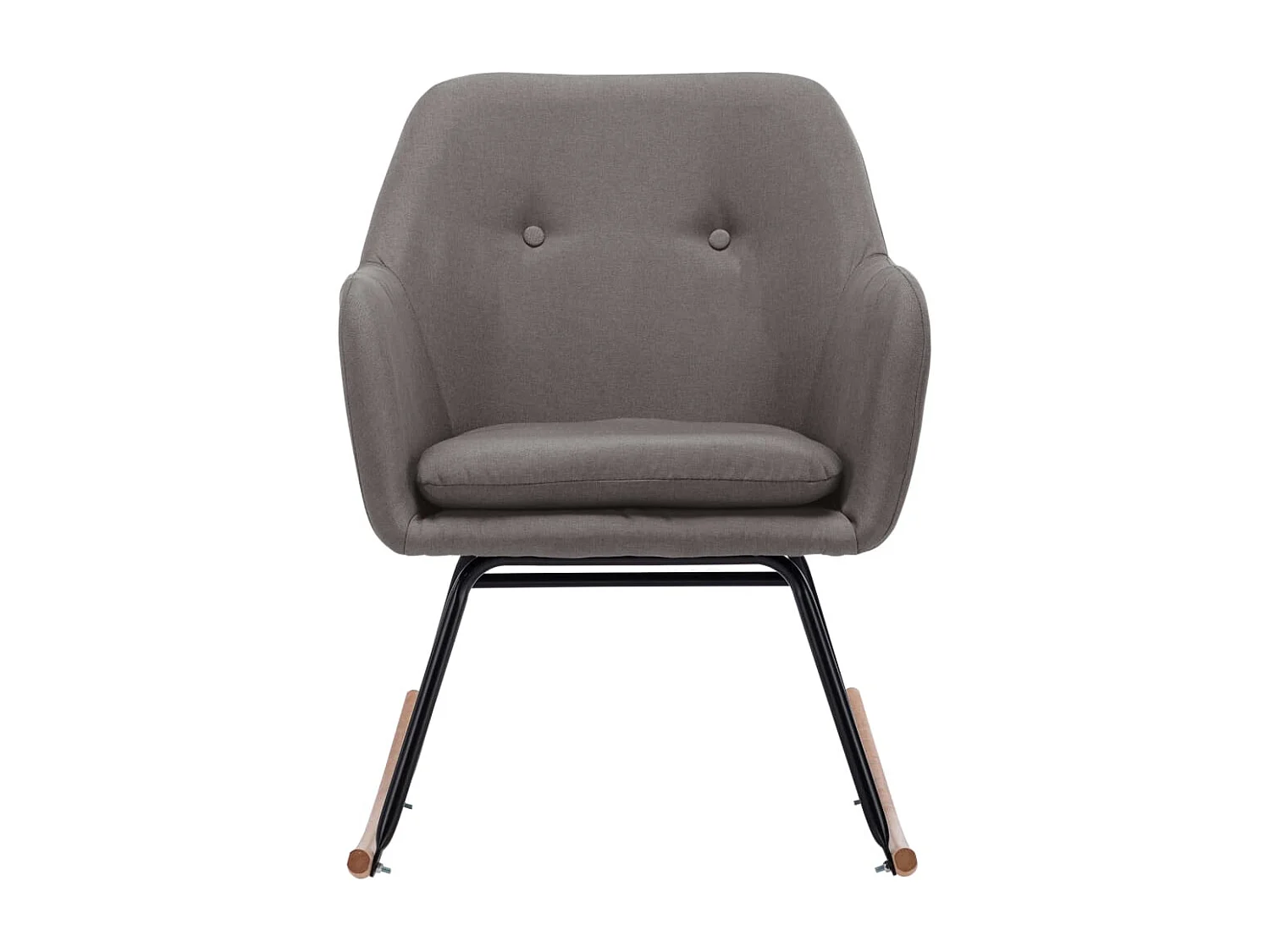 Fauteuil à bascule d'allaitement tissu grise 60 x 71 x 79 cm DEC028957