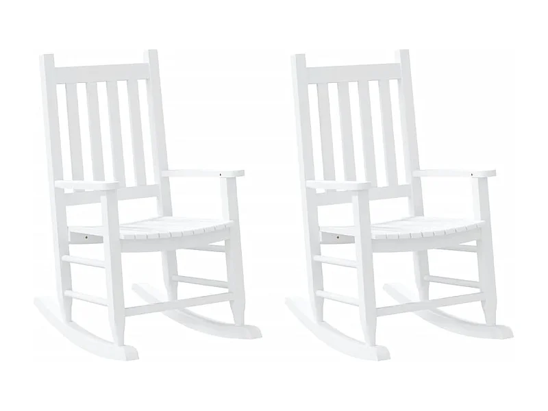 Lot de 2 chaises bois blanche 49 x 66.5 x 85.5 cm DEC029111