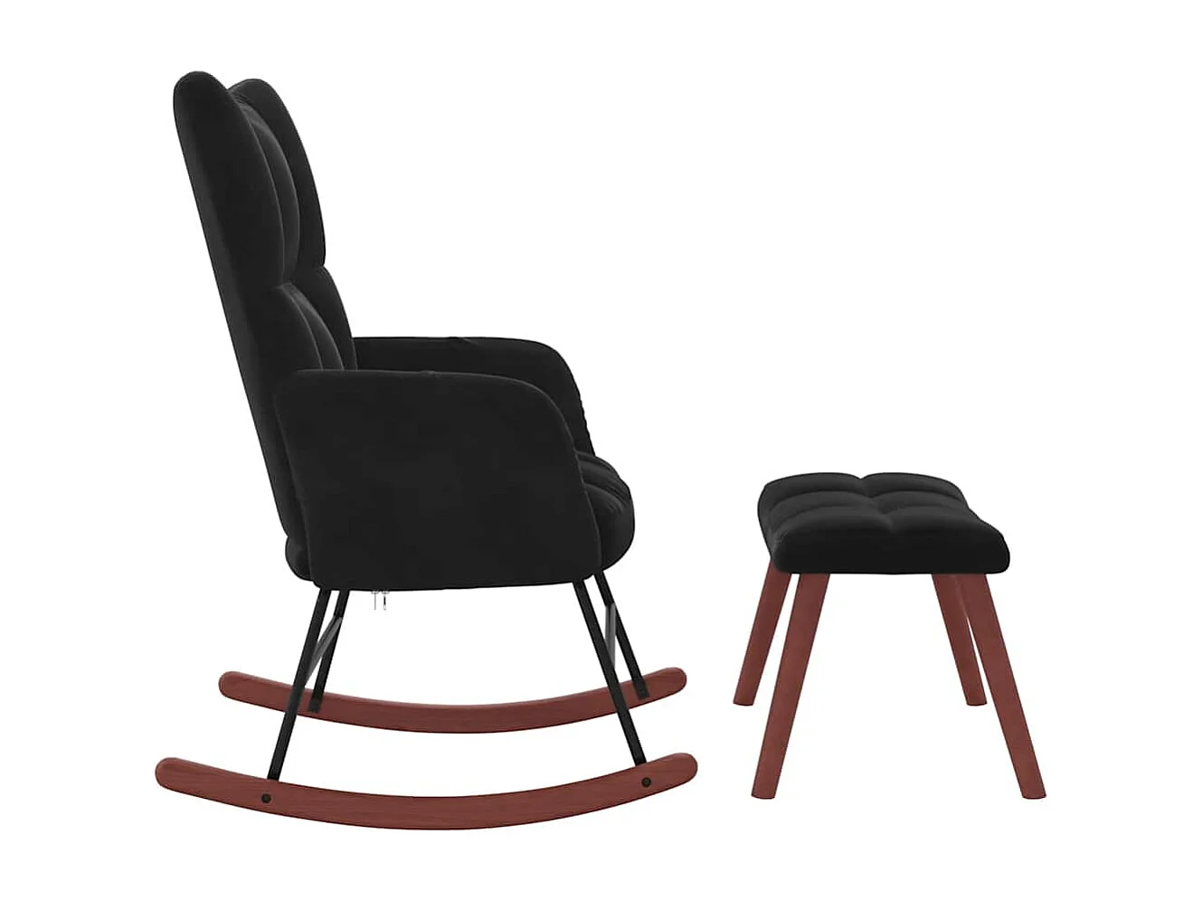 Fauteuil à bascule d'allaitement noire 61 x 78 x 98 cm DEC028834