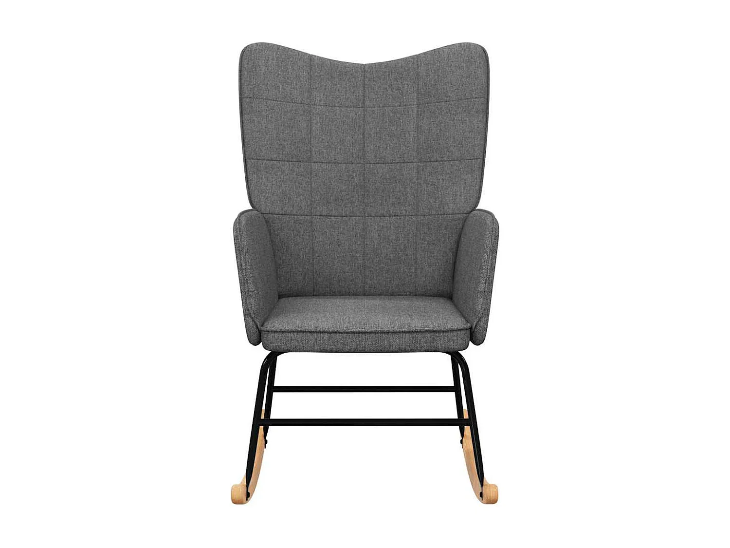 Fauteuil à bascule d'allaitement tissu grise 61 x 78 x 98 cm DEC028980