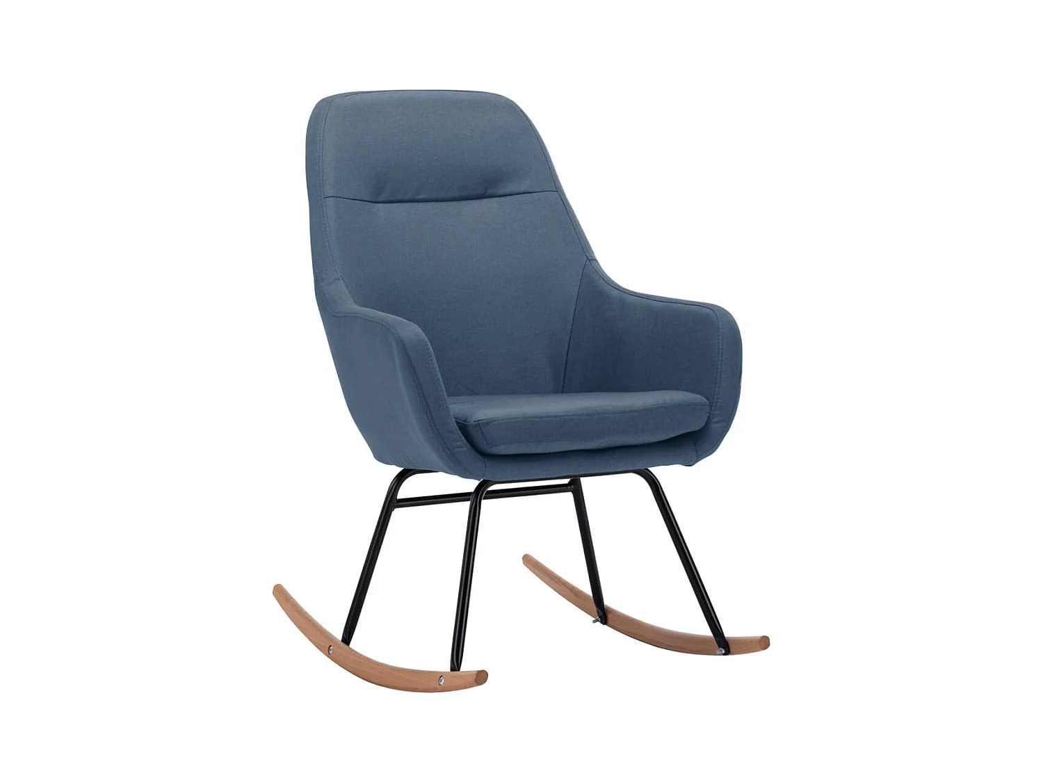 Fauteuil à bascule d'allaitement tissu bleue 61 x 80.5 x 89 cm DEC028897