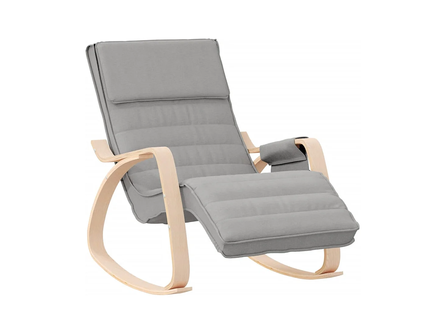 Fauteuil relax TV rembourré tissu grise 67 x 80 x 88 cm DEC028955