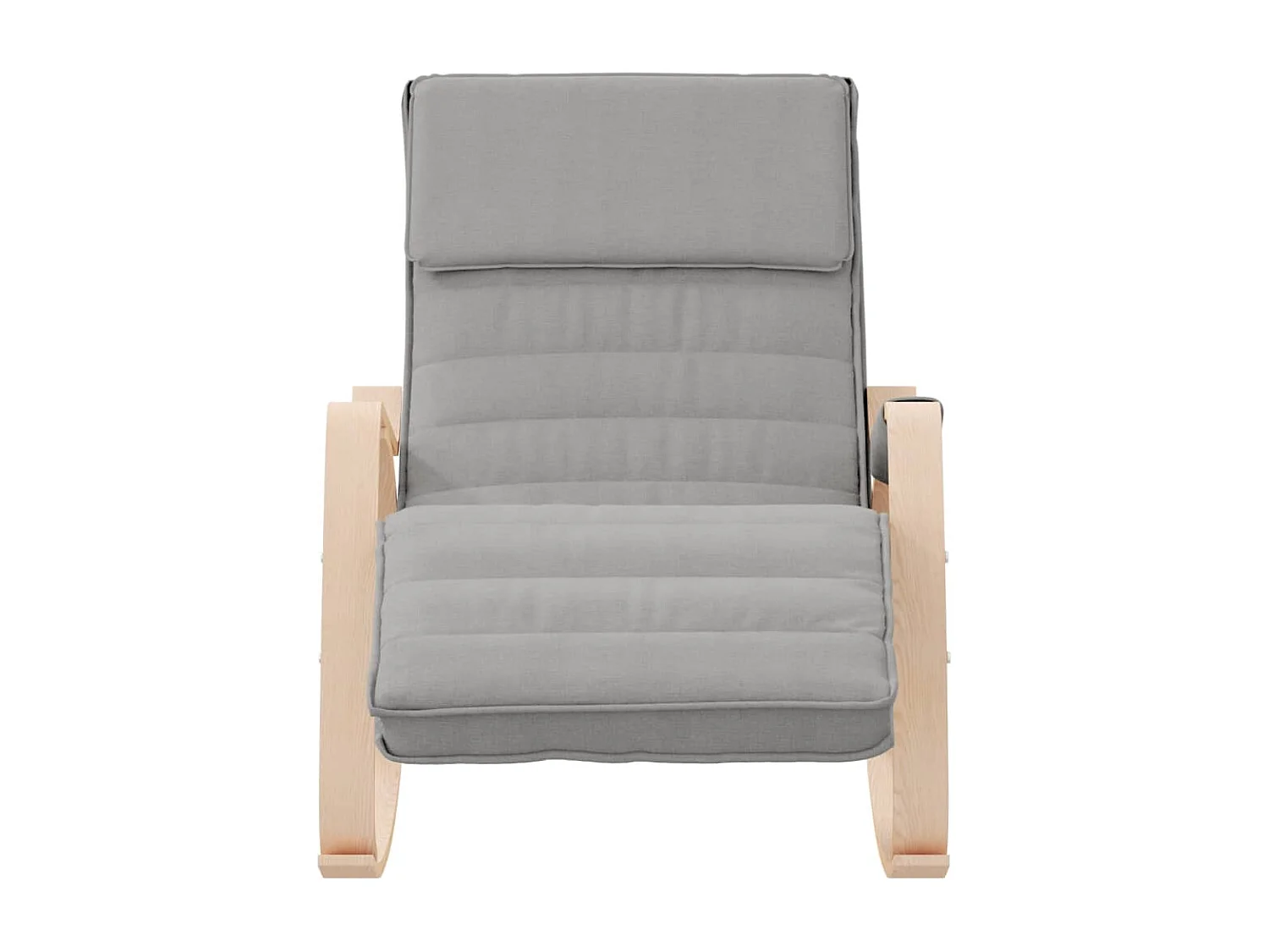 Fauteuil relax TV rembourré tissu grise 67 x 80 x 88 cm DEC028955