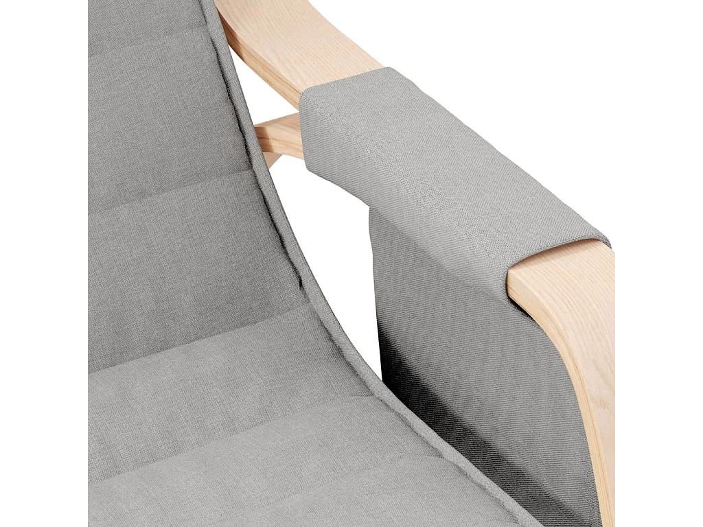 Fauteuil relax TV rembourré tissu grise 67 x 80 x 88 cm DEC028955