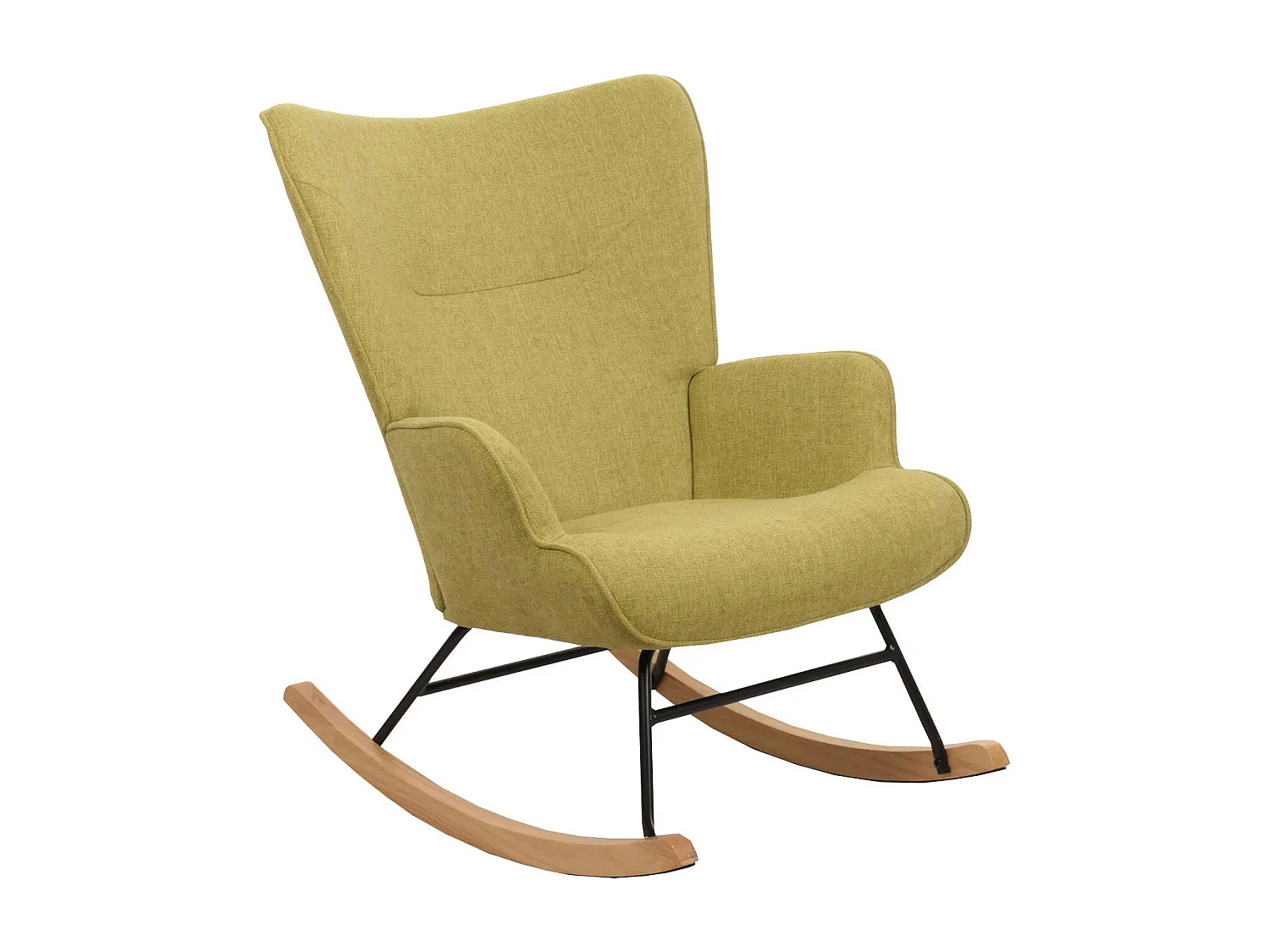 Fauteuil à bascule relaxation métal marron 70 x 33 x 70 cm 04_0006915