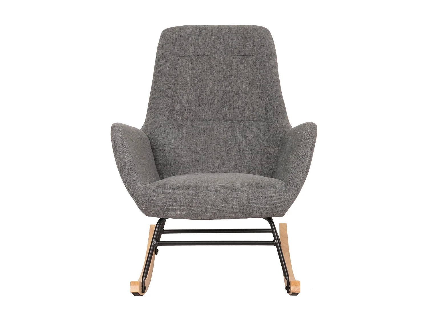 Fauteuil à bascule chaise métal marron 70 x 34 x 73 cm 04_0006906