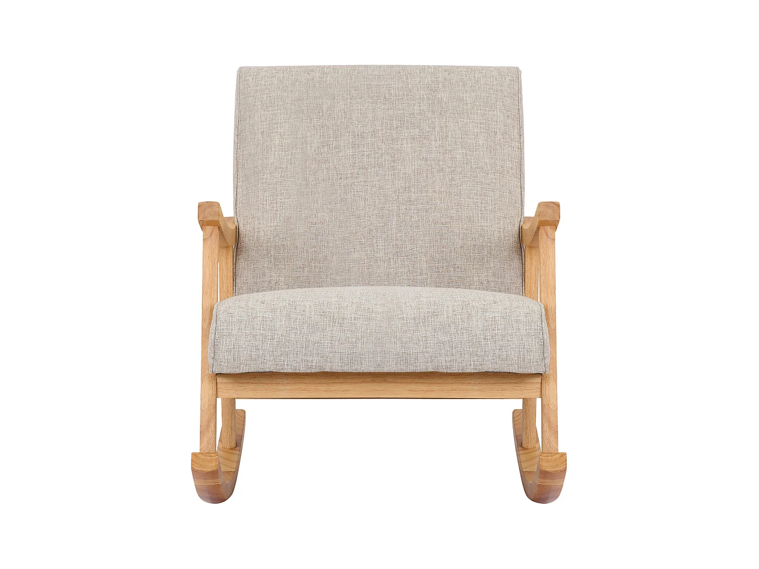 Fauteuil à bascule en bois marron 67 x 92 x 82 cm FAB10086