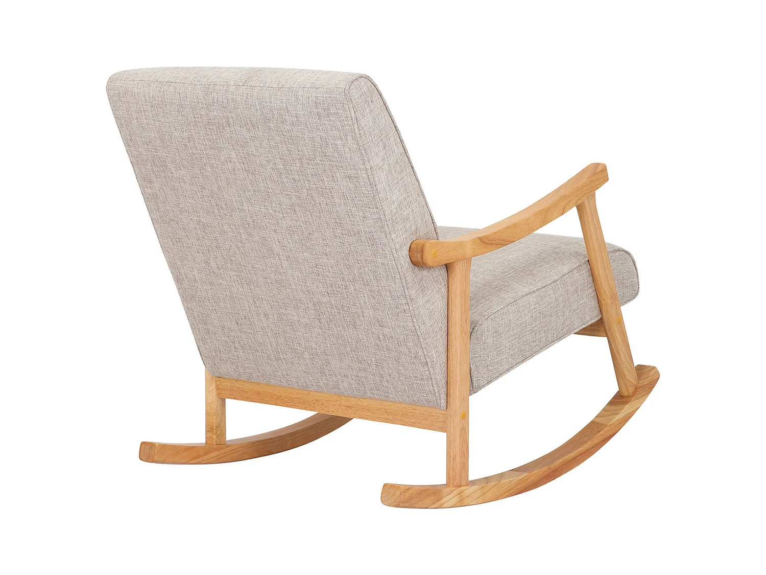 Fauteuil à bascule en bois marron 67 x 92 x 82 cm FAB10086