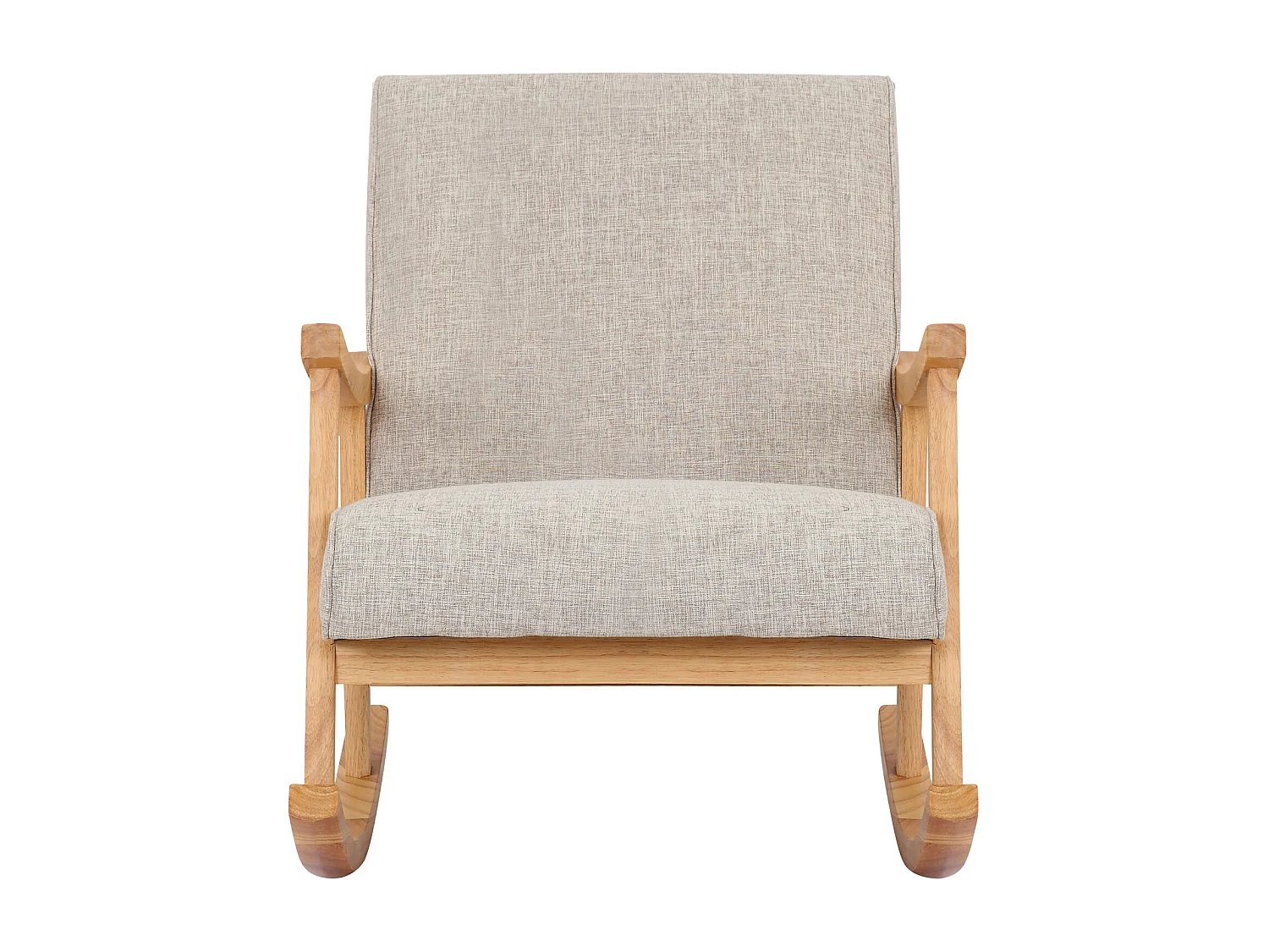 Fauteuil à bascule en bois marron 67 x 92 x 82 cm FAB10086