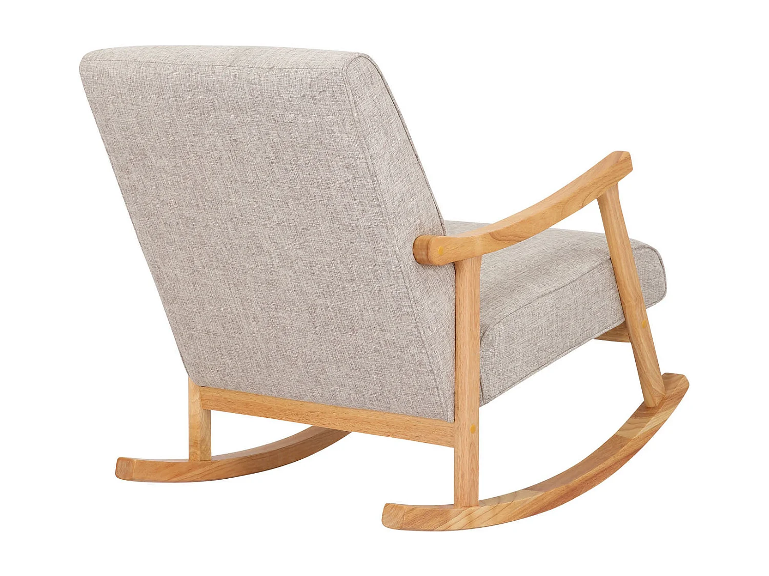 Fauteuil à bascule en bois marron 67 x 92 x 82 cm FAB10086