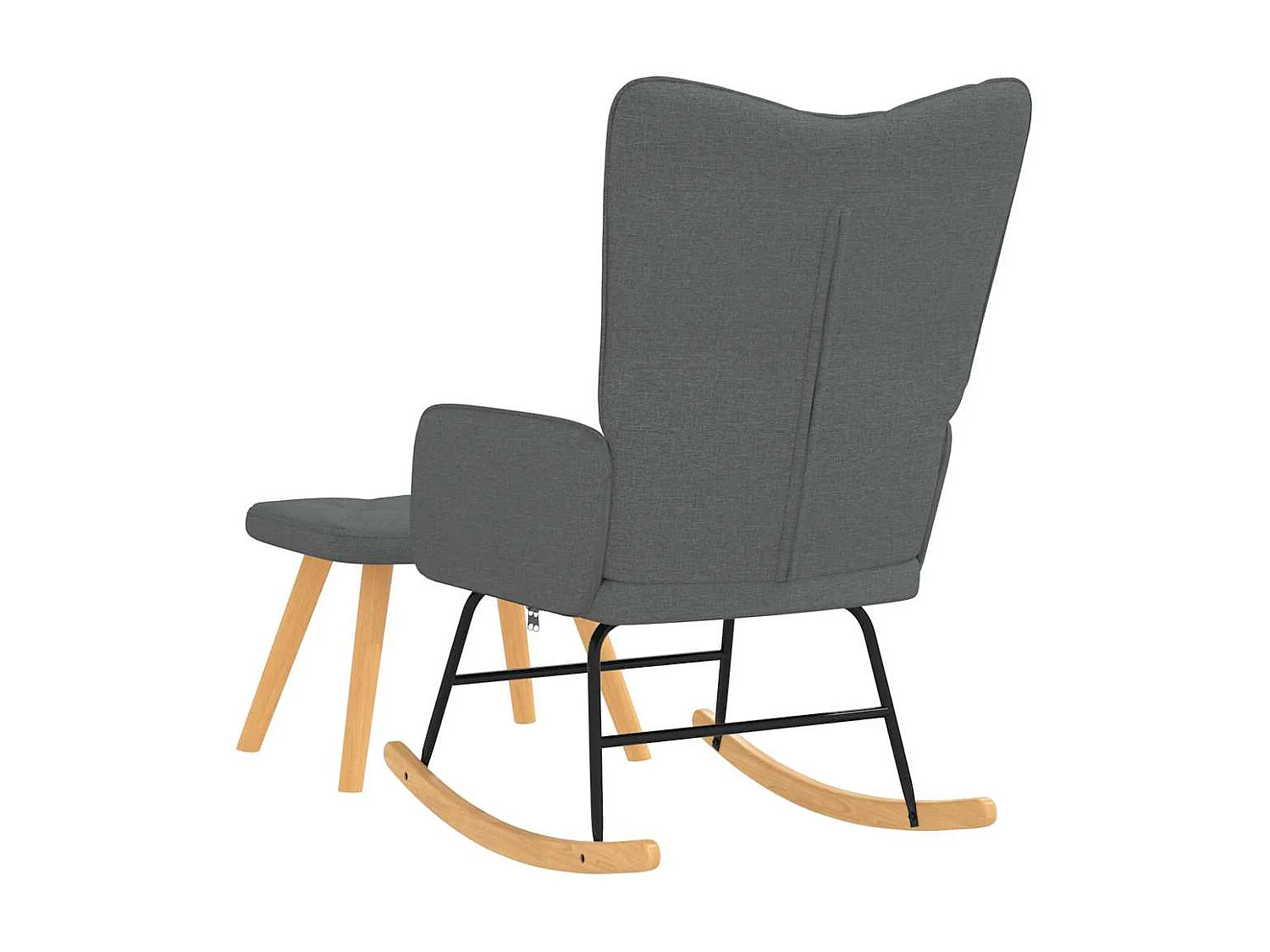 Fauteuil à bascule d'allaitement tissu grise 61 x 78 x 98 cm DEC028796