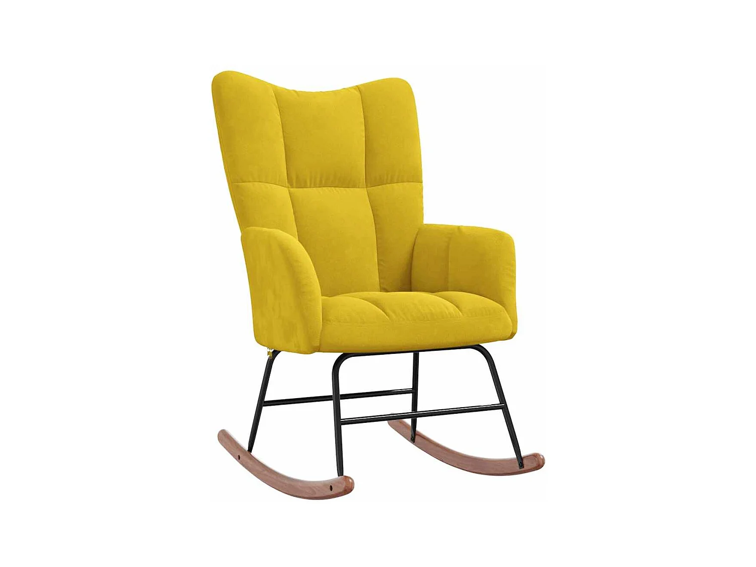 Fauteuil à bascule d'allaitement jaune 61 x 78 x 98 cm DEC029014