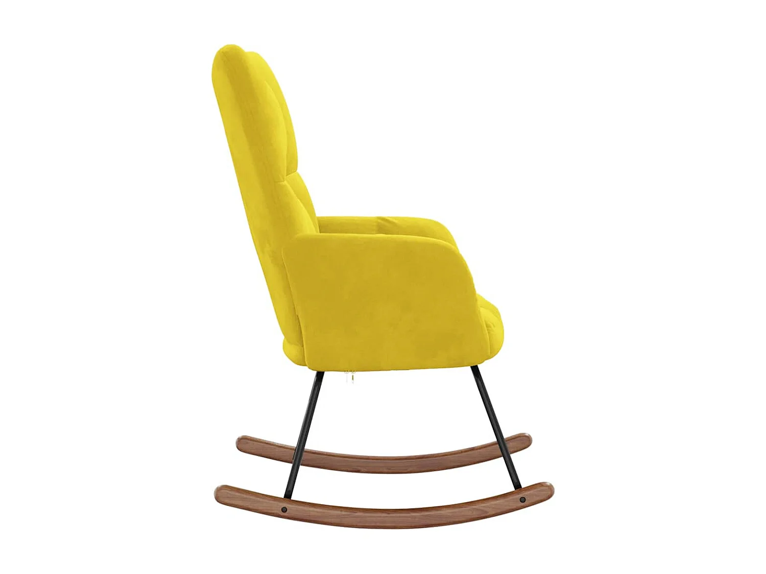 Fauteuil à bascule d'allaitement jaune 61 x 78 x 98 cm DEC029014