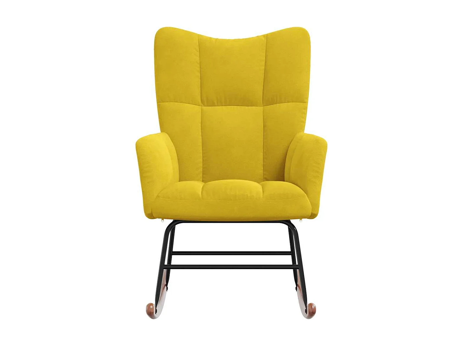 Fauteuil à bascule d'allaitement jaune 61 x 78 x 98 cm DEC029014