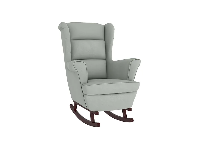 Fauteuil à bascule et bois marron 74 x 90 x 102 cm DEC029140