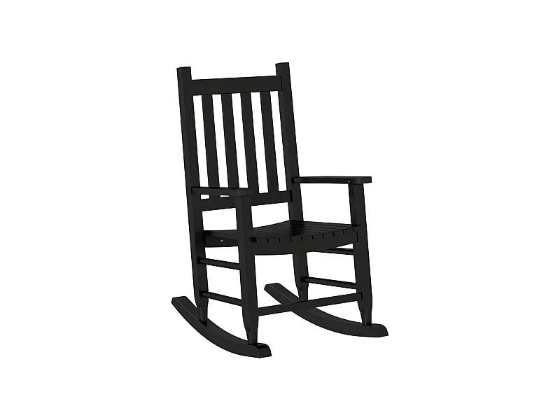 Chaise à bascule pour bois marron 49 x 66.5 x 85.5 cm DEC028936