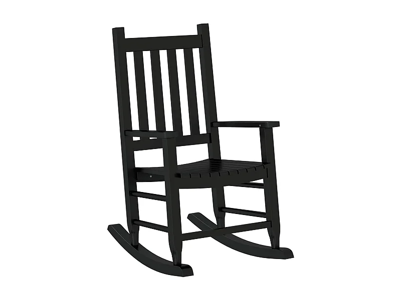 Chaise à bascule pour bois marron 49 x 66.5 x 85.5 cm DEC028936