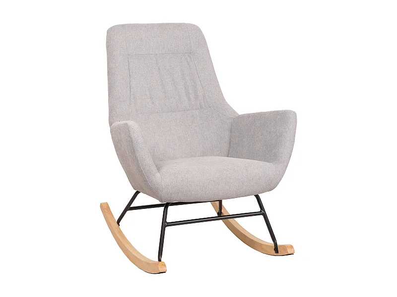 Fauteuil à bascule chaise métal marron 70 x 34 x 73 cm 04_0006905