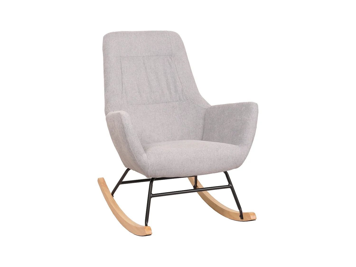 Fauteuil à bascule chaise métal marron 70 x 34 x 73 cm 04_0006905