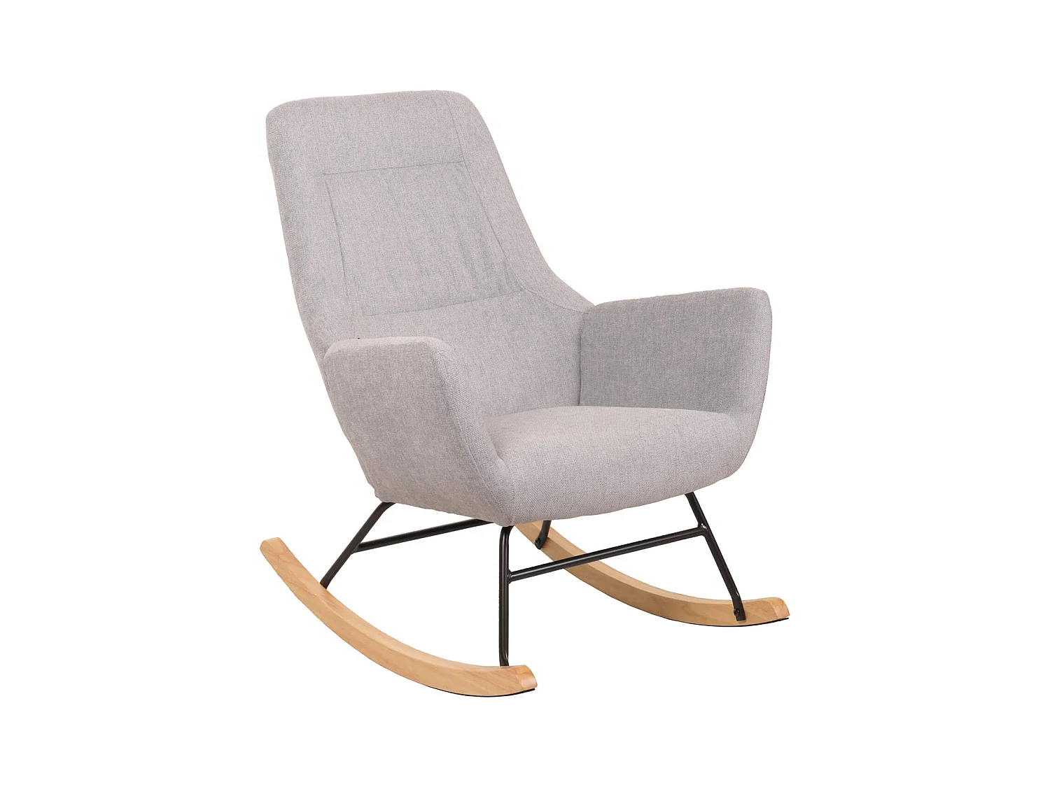 Fauteuil à bascule chaise métal marron 70 x 34 x 73 cm 04_0006905