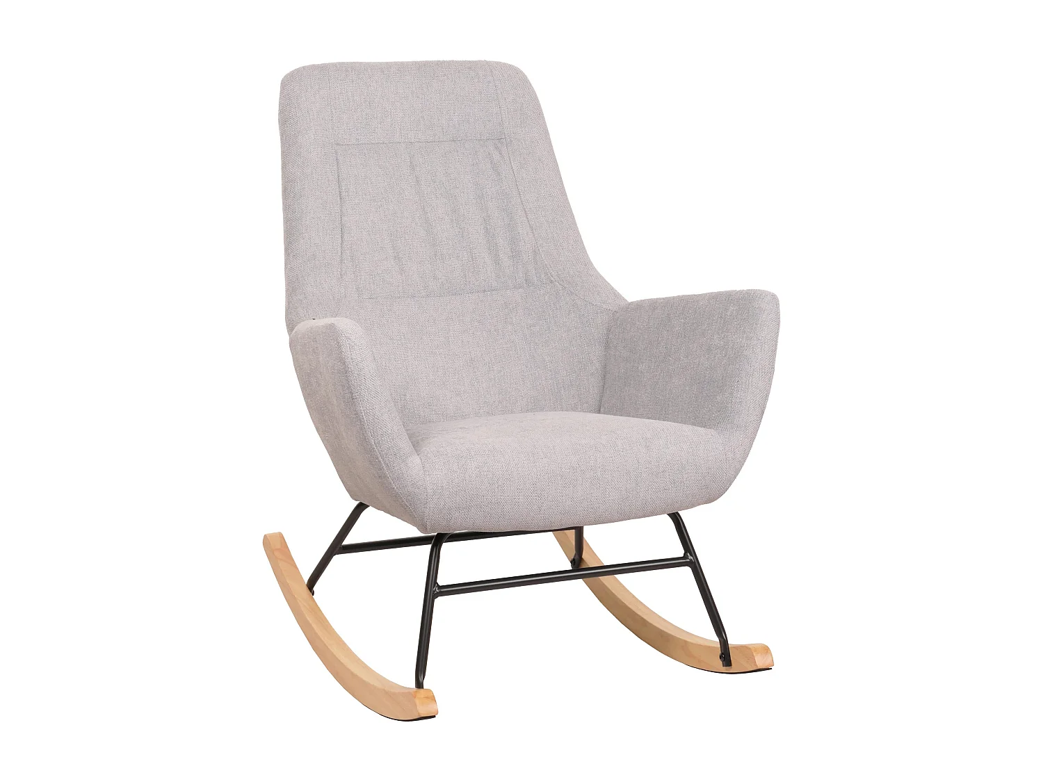 Fauteuil à bascule chaise métal marron 70 x 34 x 73 cm 04_0006905