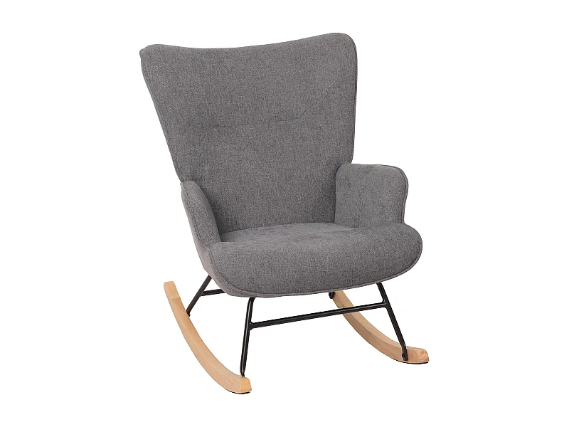 Fauteuil à bascule relaxation métal marron 70 x 33 x 70 cm 04_0006912