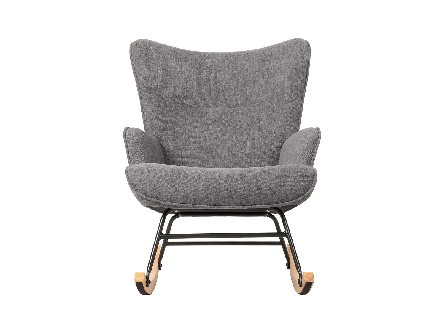 Fauteuil à bascule relaxation métal marron 70 x 33 x 70 cm 04_0006912