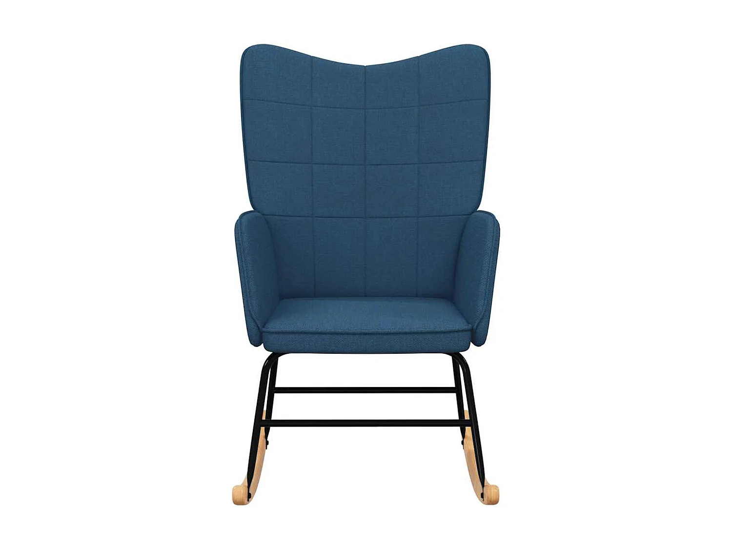 Fauteuil à bascule d'allaitement tissu bleue 61 x 78 x 98 cm DEC028899