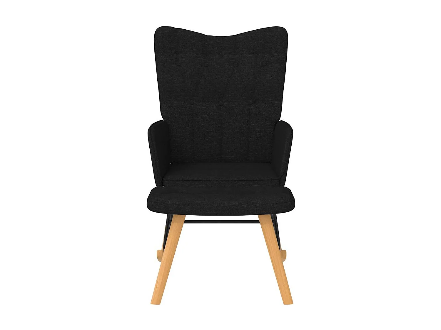 Fauteuil à bascule d'allaitement tissu noire 61 x 78 x 98 cm DEC028829