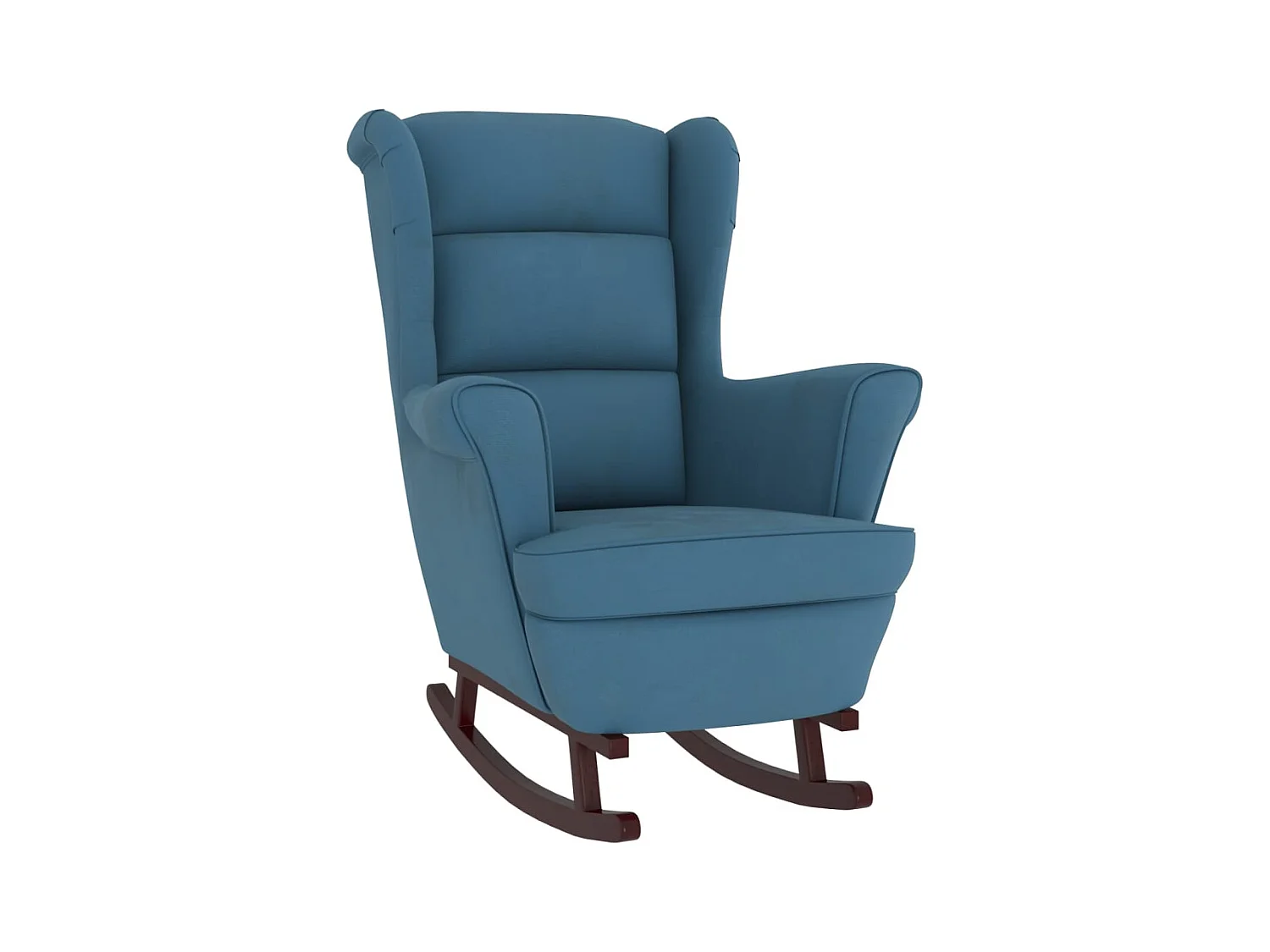 Fauteuil à bascule et bois bleue 74 x 90 x 102 cm DEC029148