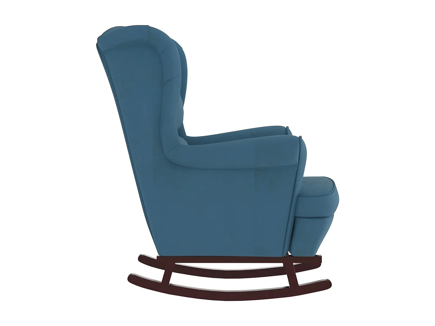 Fauteuil à bascule et bois bleue 74 x 90 x 102 cm DEC029148