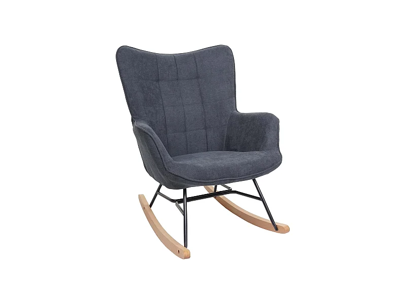 Fauteuil à bascule chaise tissu 64 x 49 x 72 cm 04_0006901