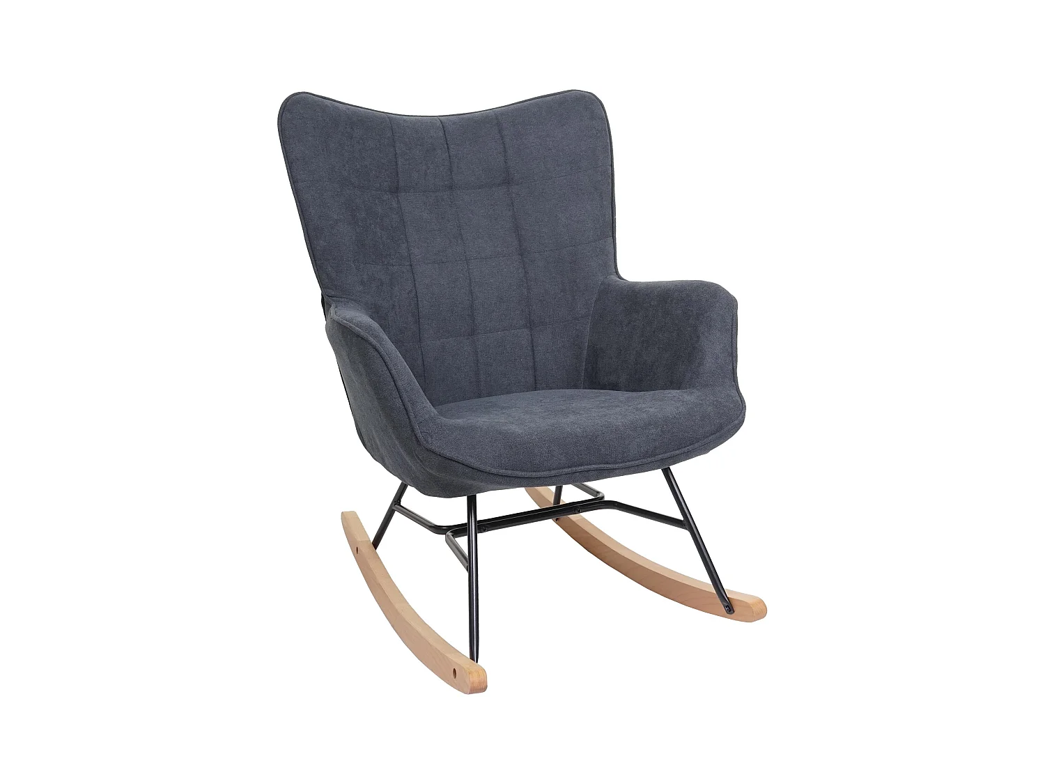 Fauteuil à bascule chaise tissu 64 x 49 x 72 cm 04_0006901