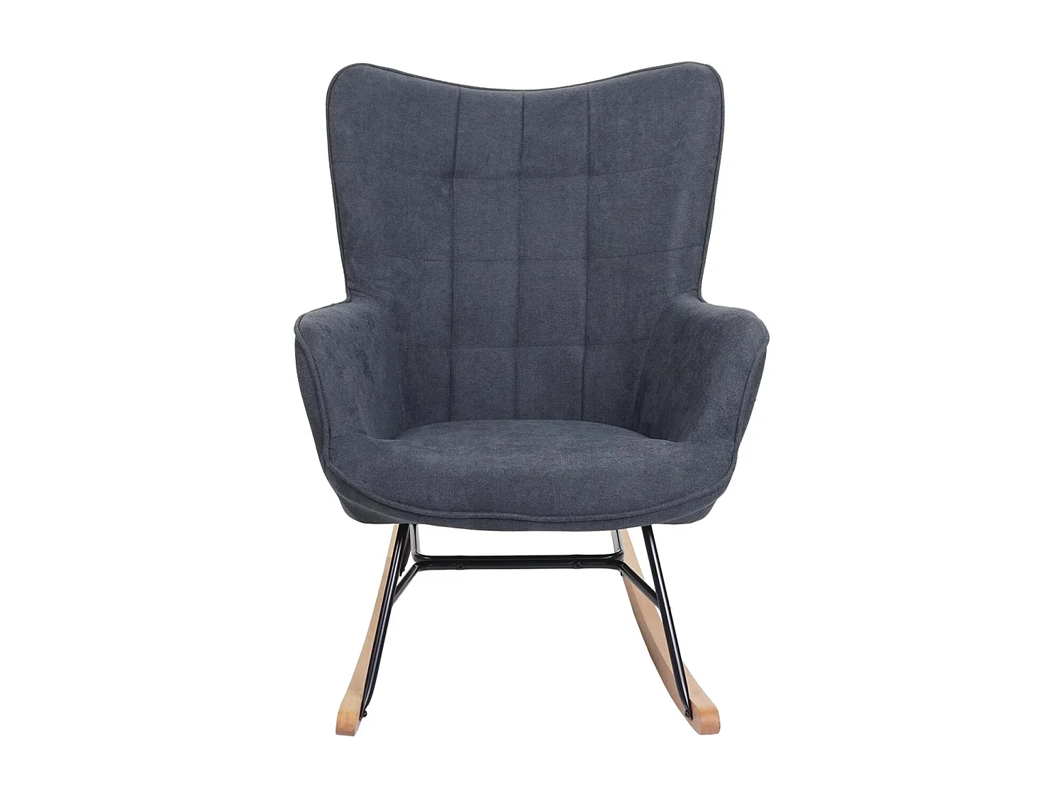 Fauteuil à bascule chaise tissu 64 x 49 x 72 cm 04_0006901