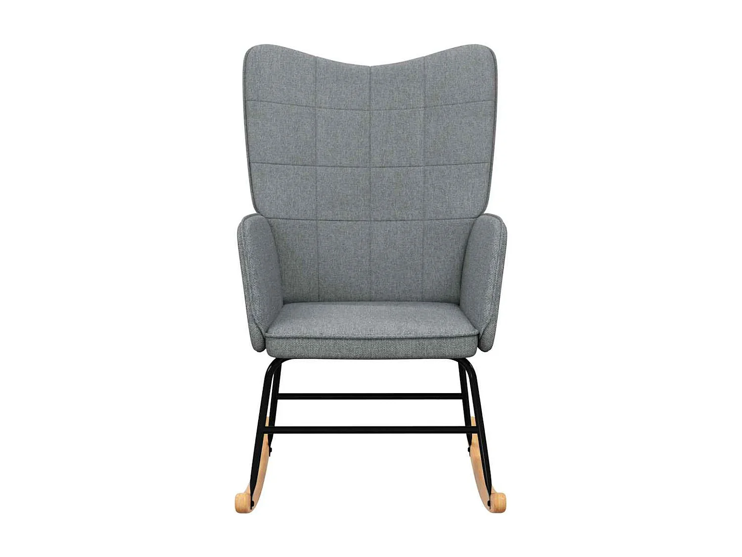 Fauteuil à bascule d'allaitement tissu grise 61 x 78 x 98 cm DEC028960